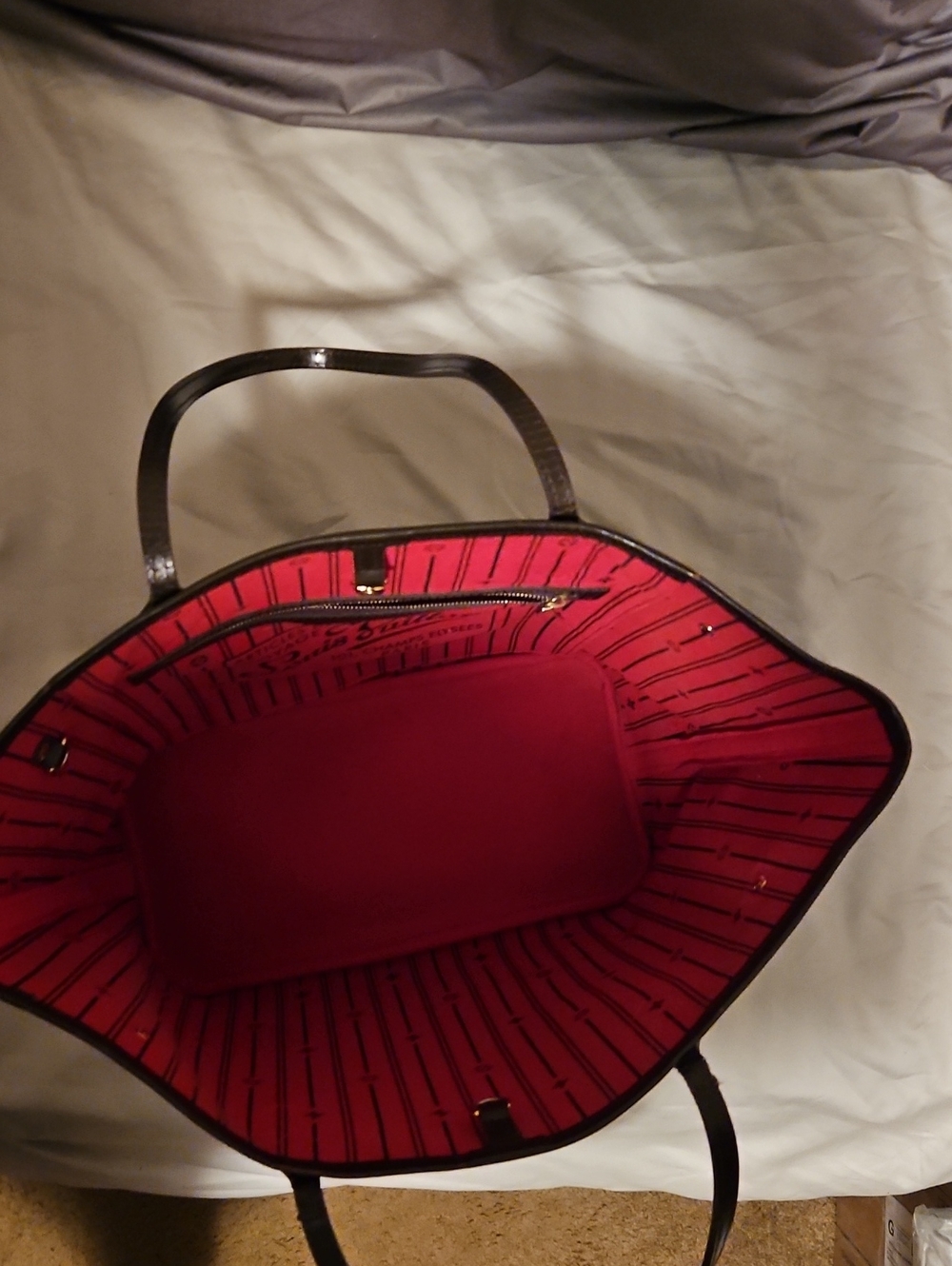 Authentic Louis Vuitton Neverfull MM Damier Ebene Sarah Long Wallet Included EUC - Picture 4 of 16